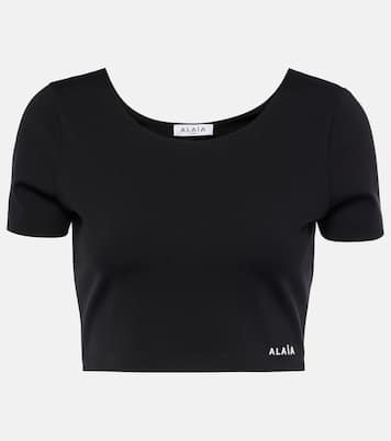 Crop top con logo | Alaïa