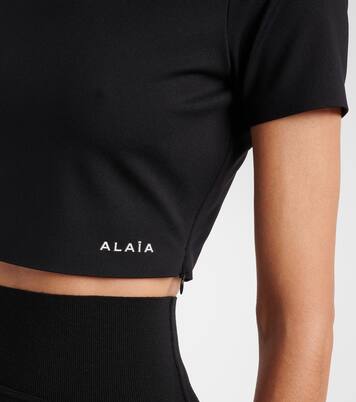 Crop top con logo | Alaïa