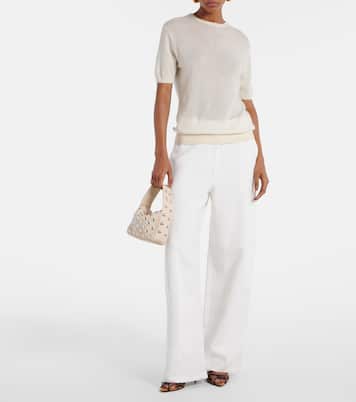 Borsa Elena Small in pelle con borchie | Khaite