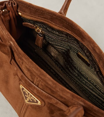 Prada Bonnie Medium suede shoulder bag | Prada