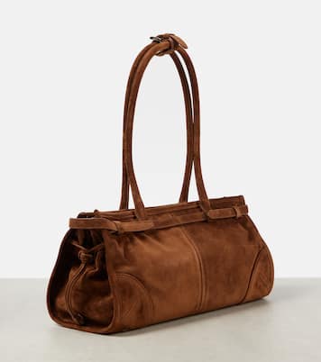 Prada Bonnie Medium suede shoulder bag | Prada