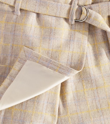 Wool-blend flannel skort | Brunello Cucinelli Kids