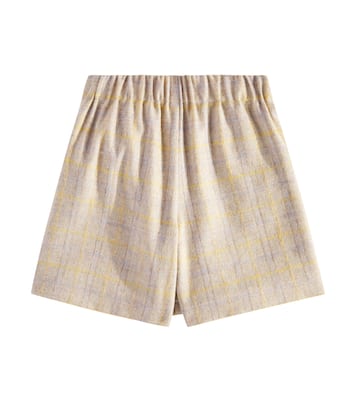 Wool-blend flannel skort | Brunello Cucinelli Kids