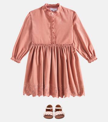 Robe Nora brodée en coton | C'era Una Volta