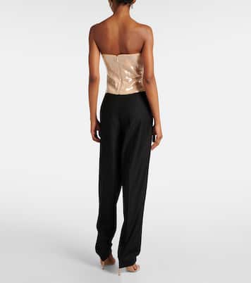 Bustier-Top mit Pailletten | Self-Portrait