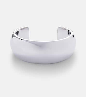 Puffy 10kt rhodium-plated brass cuff  | Jennifer Fisher