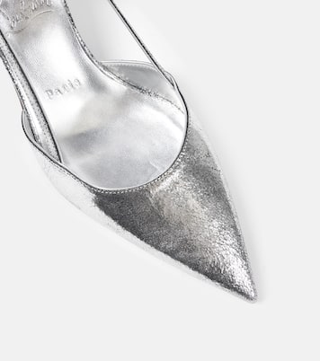 Condoroline 55 metallic leather slingback pumps | Christian Louboutin