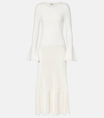 Vestido midi plisado Damoni | Simkhai