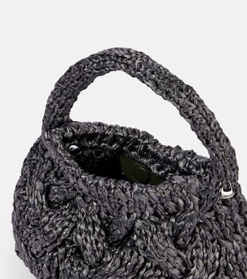 Tote Bag Cable Knit Small aus Raffiabast | JW Anderson