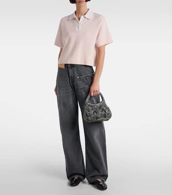 Tote Bag Cable Knit Small aus Raffiabast | JW Anderson