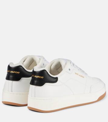 SL/61 leather low-top sneakers | Saint Laurent