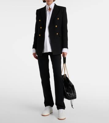 SL/61 leather low-top sneakers | Saint Laurent