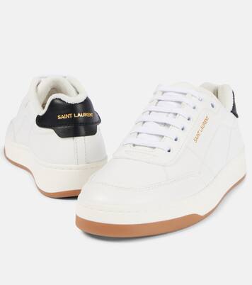 SL/61 leather low-top sneakers | Saint Laurent