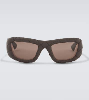 Eckige Sonnenbrille Intrecciato | Bottega Veneta