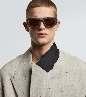 Eckige Sonnenbrille Intrecciato | Bottega Veneta
