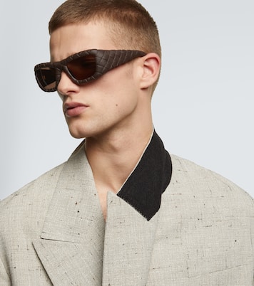 Eckige Sonnenbrille Intrecciato | Bottega Veneta