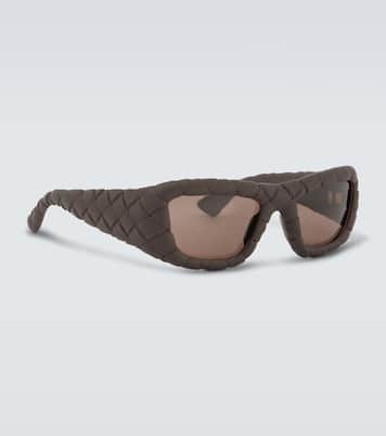 Eckige Sonnenbrille Intrecciato | Bottega Veneta