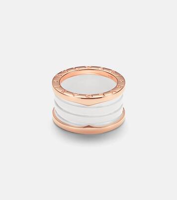 Ring B.zero1 aus 18kt Roségold (750/1000) mit Keramik | Bvlgari