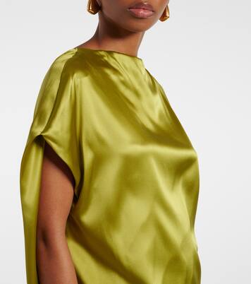 Silk-blend satin gown | Dries Van Noten