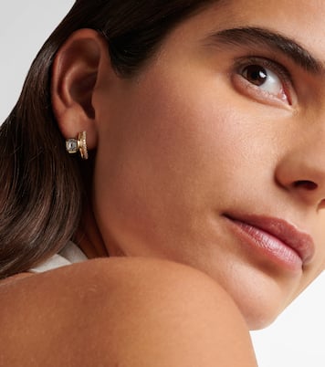 Boucles d'oreilles Floating Bezel en or 18 ct et diamants | Shay Jewelry