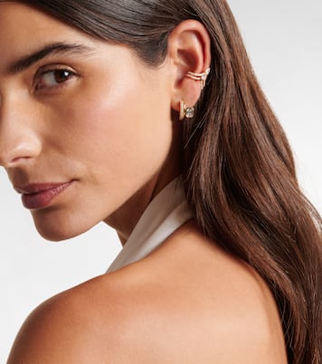 Boucles d'oreilles Floating Bezel en or 18 ct et diamants | Shay Jewelry