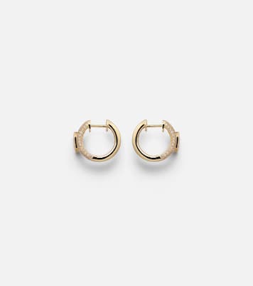 Boucles d'oreilles Floating Bezel en or 18 ct et diamants | Shay Jewelry