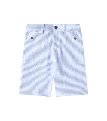 Striped cotton seersucker shorts | Tartine et Chocolat