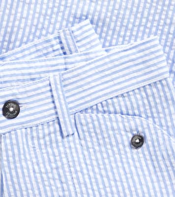 Striped cotton seersucker shorts | Tartine et Chocolat