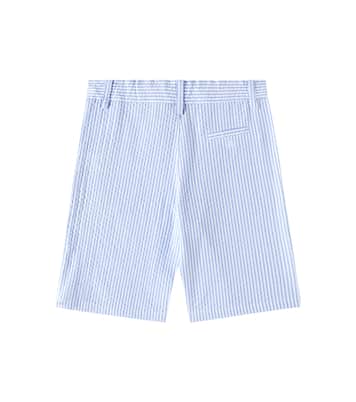 Striped cotton seersucker shorts | Tartine et Chocolat