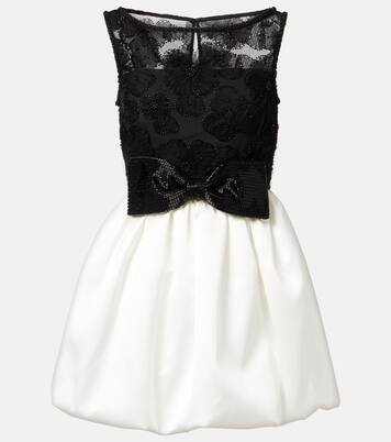 Robe de cocktail en tulle à ornements | Self-Portrait