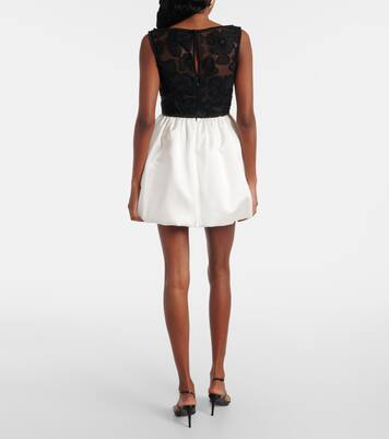 Robe de cocktail en tulle à ornements | Self-Portrait