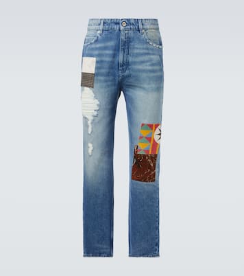 Jeans rectos con patchwork | Loewe