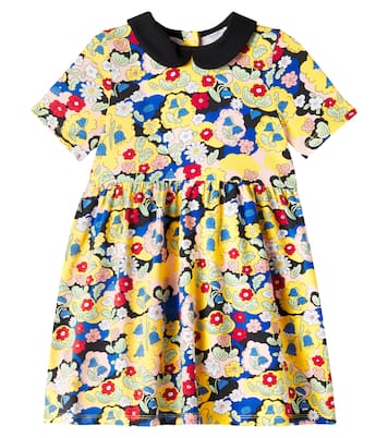 Floral cotton-blend dress | Mini Rodini
