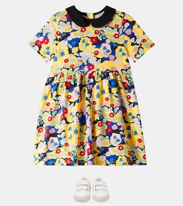 Floral cotton-blend dress | Mini Rodini