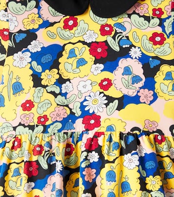 Floral cotton-blend dress | Mini Rodini
