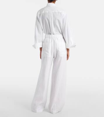 Cotton wide-leg pants | Brunello Cucinelli