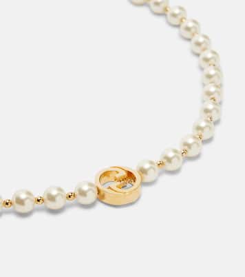 Interlocking G pearl necklace | Gucci
