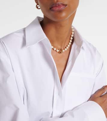 Interlocking G pearl necklace | Gucci