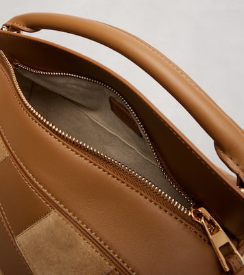 Tote Bag Puzzle Small aus Leder und Veloursleder | Loewe