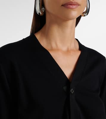 Cardigan aus Baumwolle mit Tüll | Sacai