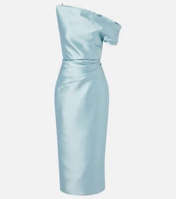 Robe de cocktail Ellison en satin | Solace London