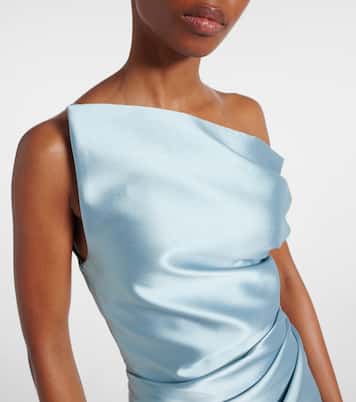 Robe de cocktail Ellison en satin | Solace London