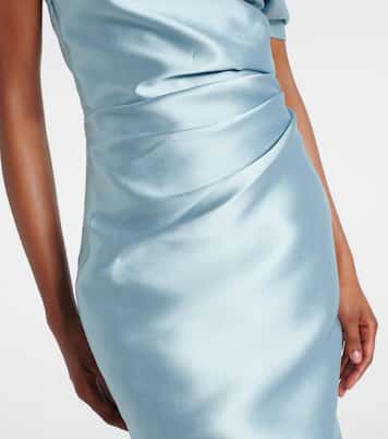 Robe de cocktail Ellison en satin | Solace London
