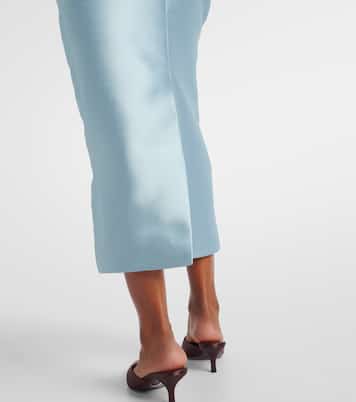 Robe de cocktail Ellison en satin | Solace London