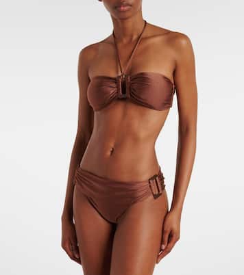 Solid bandeau bikini | Adriana Degreas