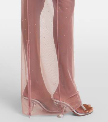 Crystal-embellished mesh maxi dress | Alex Perry
