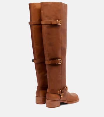 Leather over-the-knee boots | Farm Rio