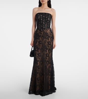 Robe longue en dentelle | Elie Saab