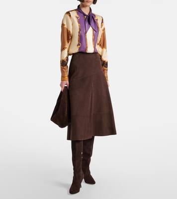 Myconia suede knee-high boots | Manolo Blahnik