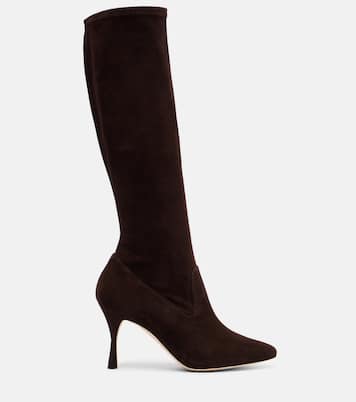 Myconia suede knee-high boots | Manolo Blahnik